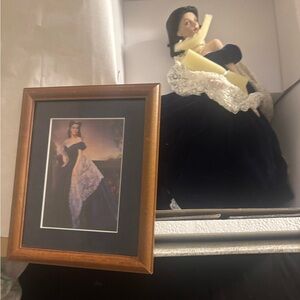 Franklin Mint Heirloom porcelain Scarlet O’Hare 17” with Franklin Mint portrait